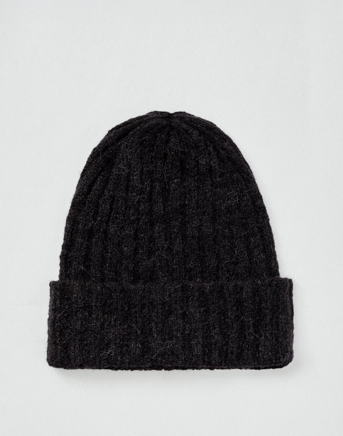 Lightweight Alpaca Wool Rib Beanie