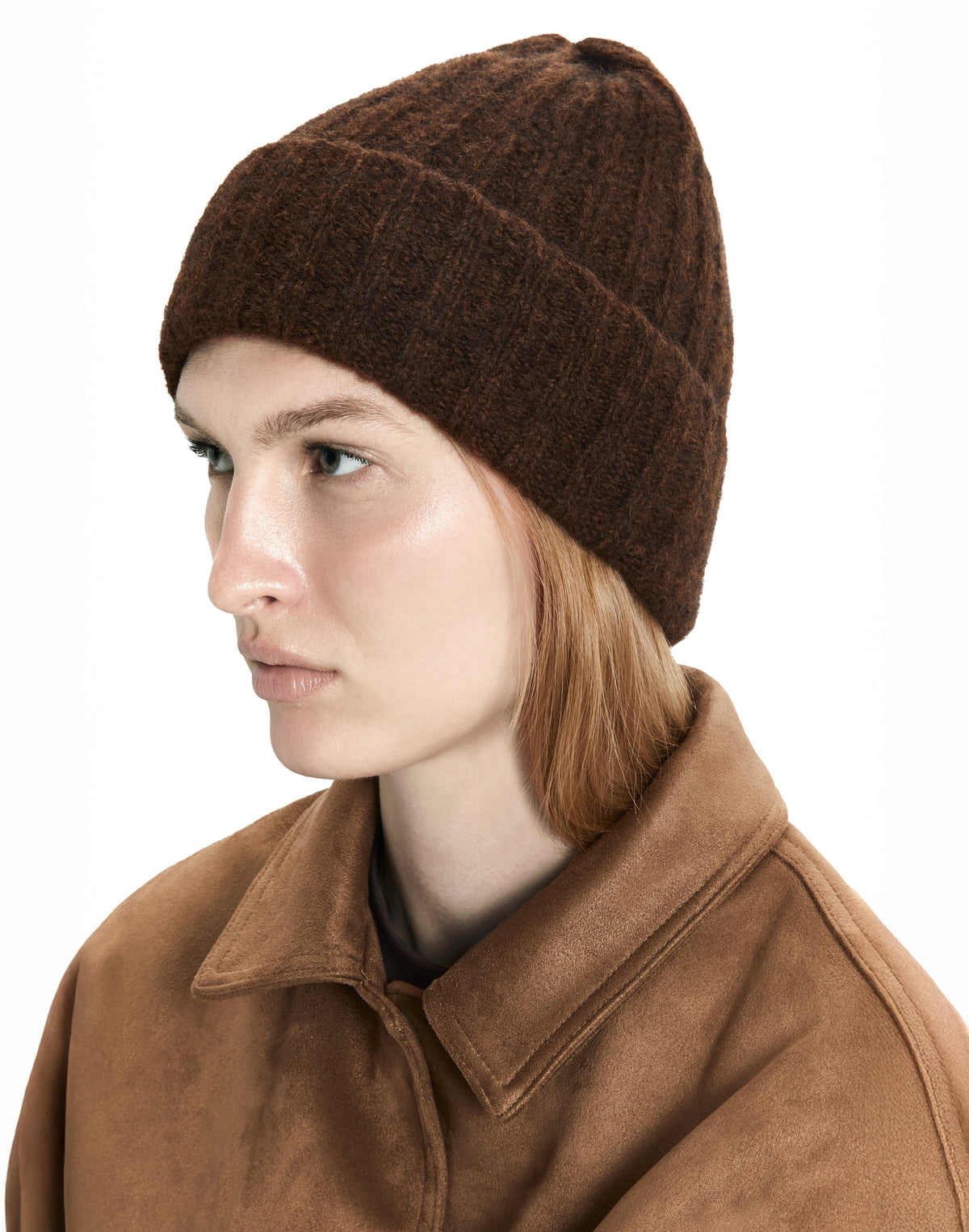 Lightweight Alpaca Wool Rib Beanie