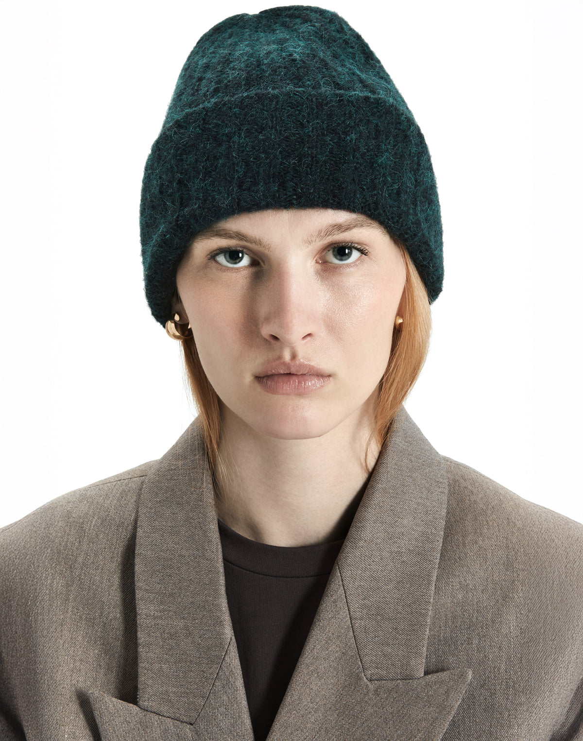 Lightweight Alpaca Wool Rib Beanie