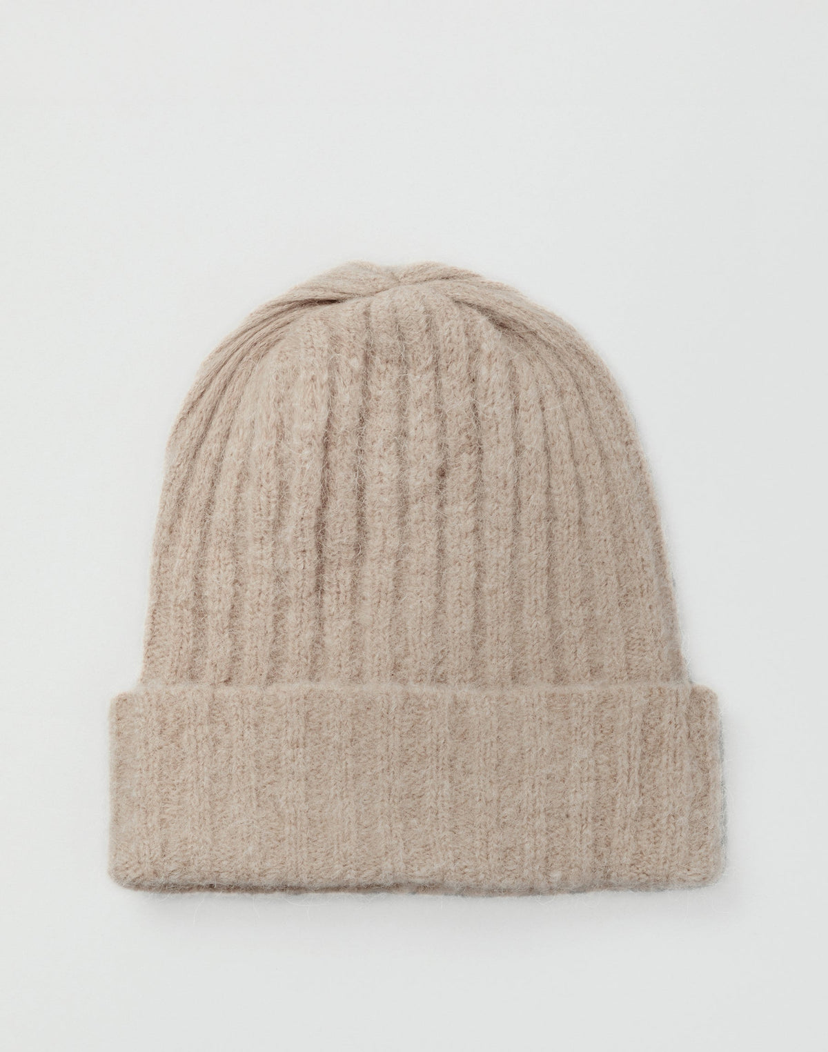 Lightweight Alpaca Wool Rib Beanie