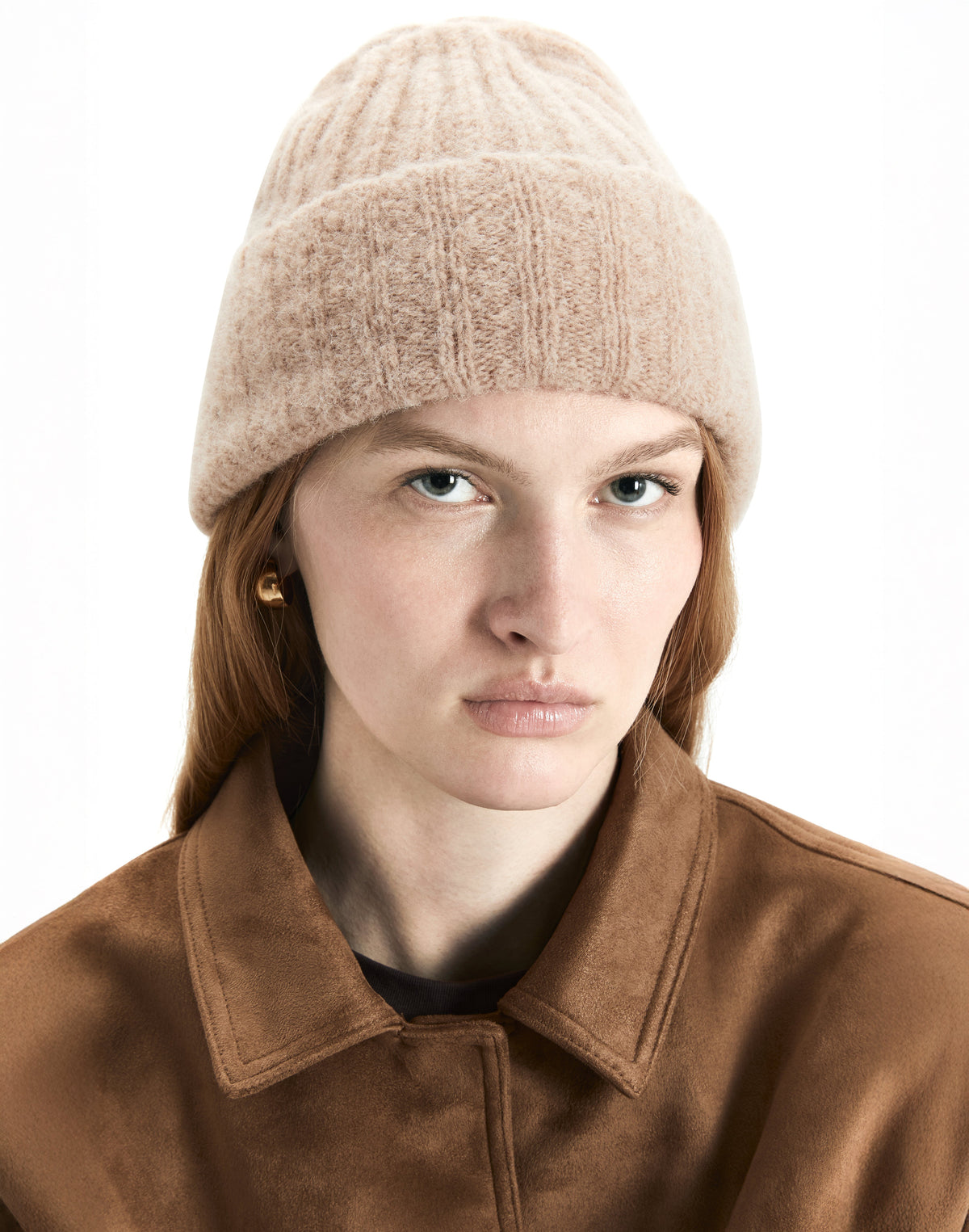 Lightweight Alpaca Wool Rib Beanie