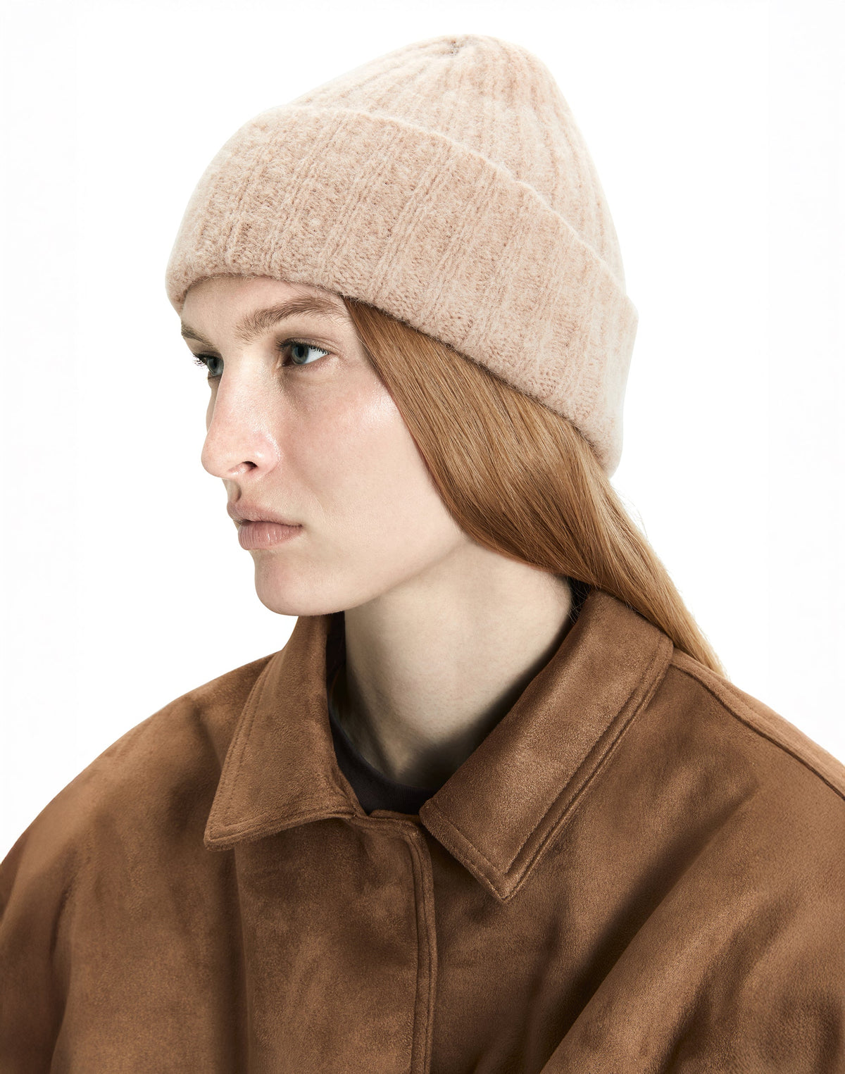 Lightweight Alpaca Wool Rib Beanie