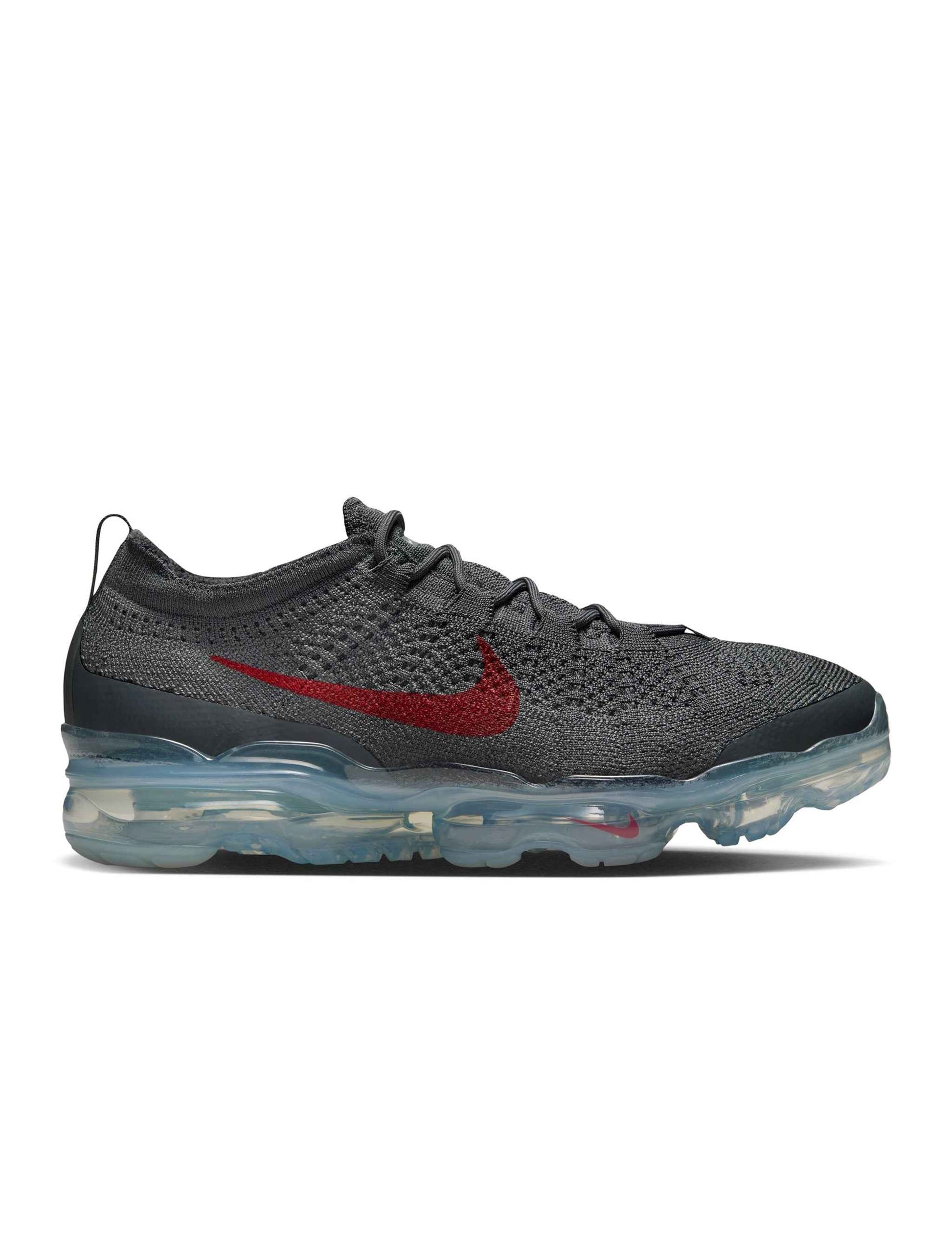 Nike Mens Air Vapormax 2023 Flyknit - Dark Grey/Gym Red