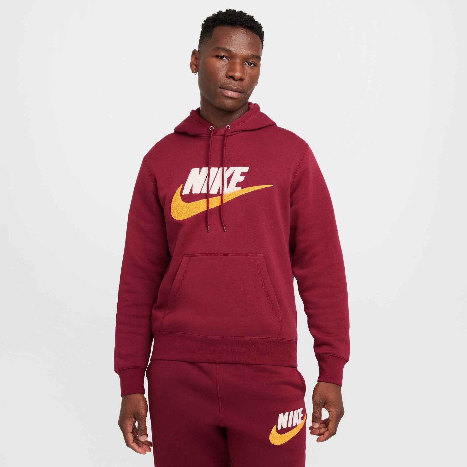 Nike Mens Club Fleece Hoodie - Team Red