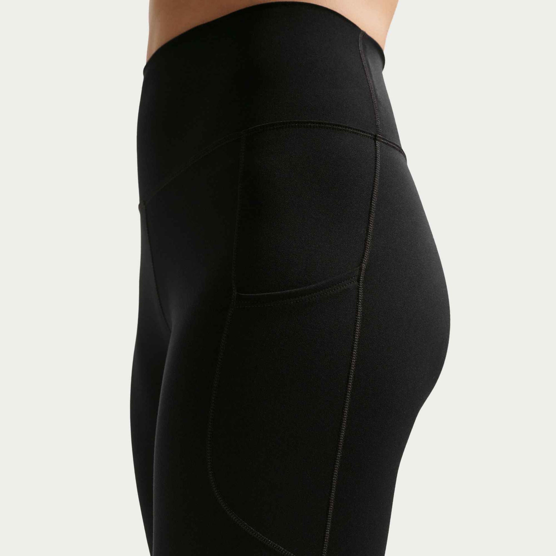 Nike Womens One High-Waisted 7/8 Leggings - Black/White