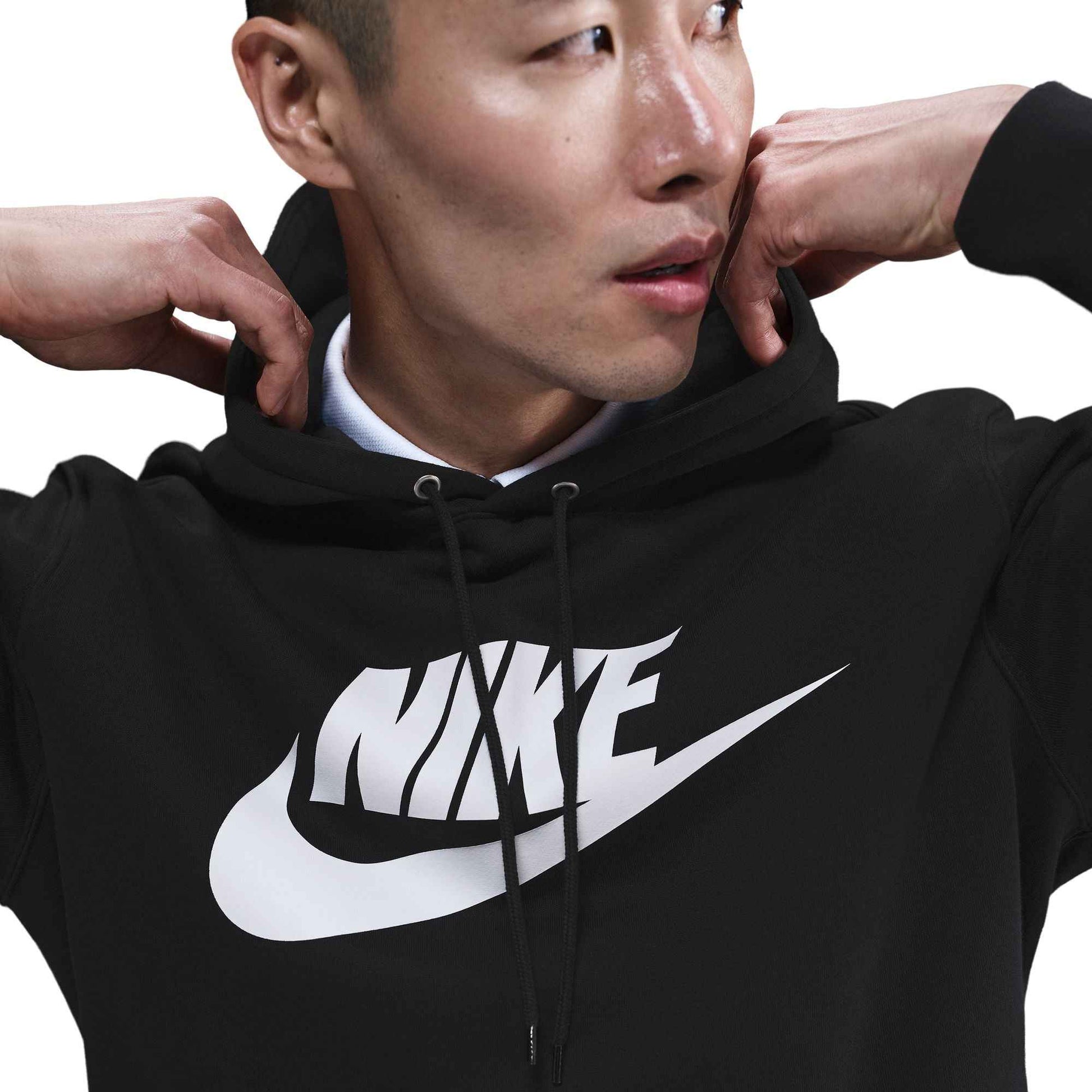Nike Mens Fleece Pullover Hoodie - Black