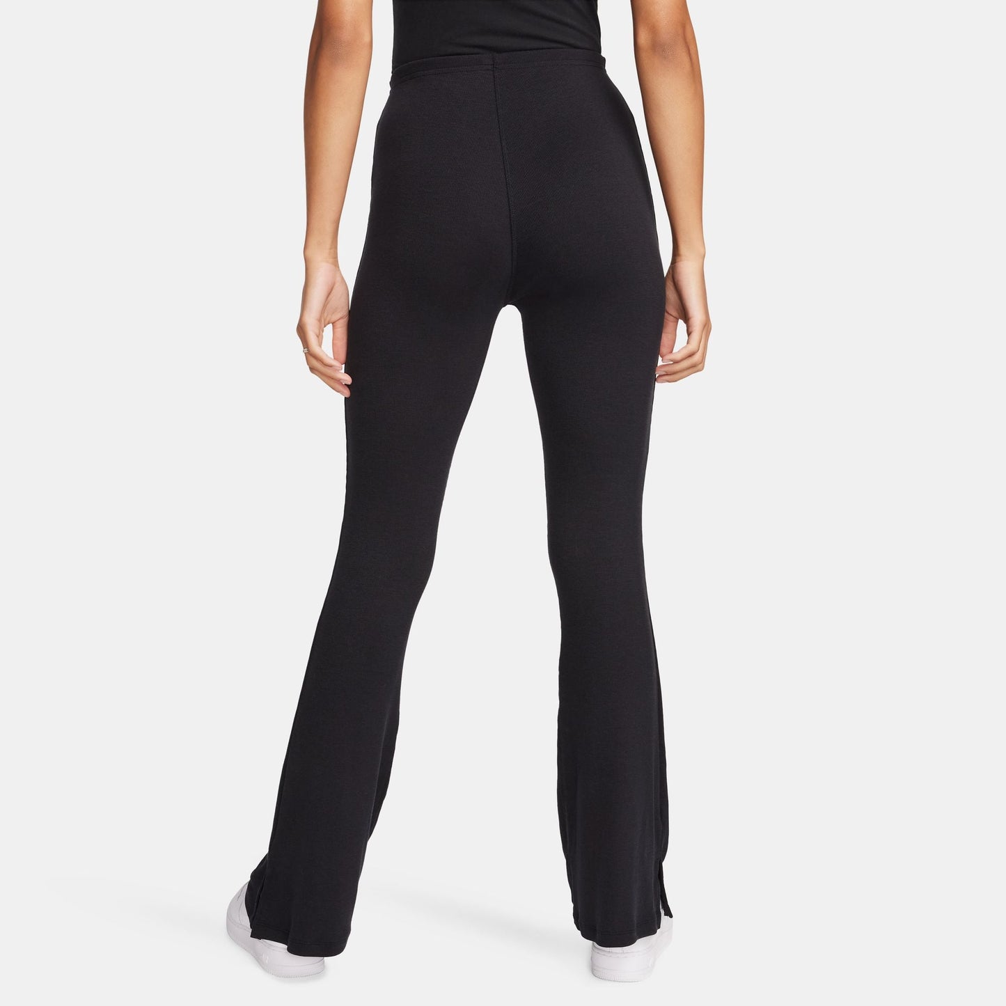 Nike Womens Sportswear Chill Knit Flared Leggings - Black