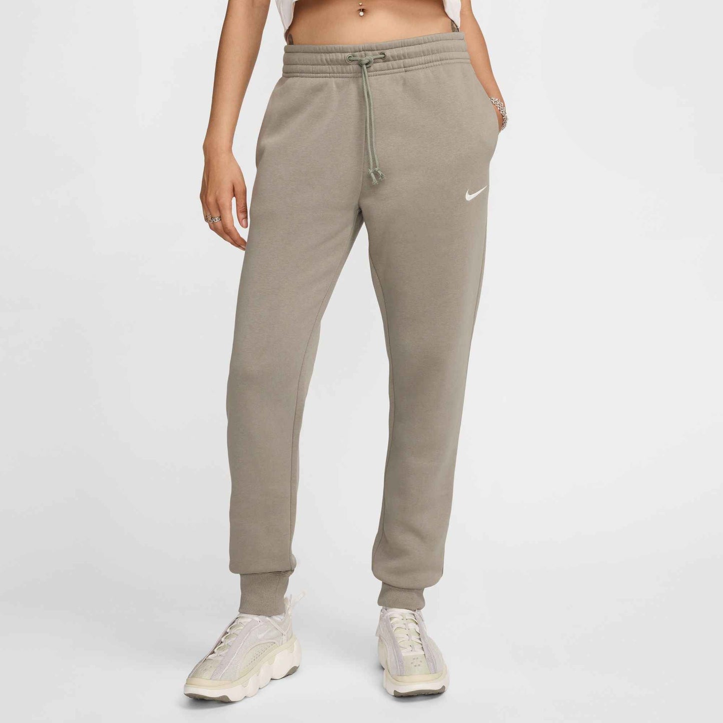 Nike Womens Sportswear Phoenix Fleece Sweatpants - Light Army