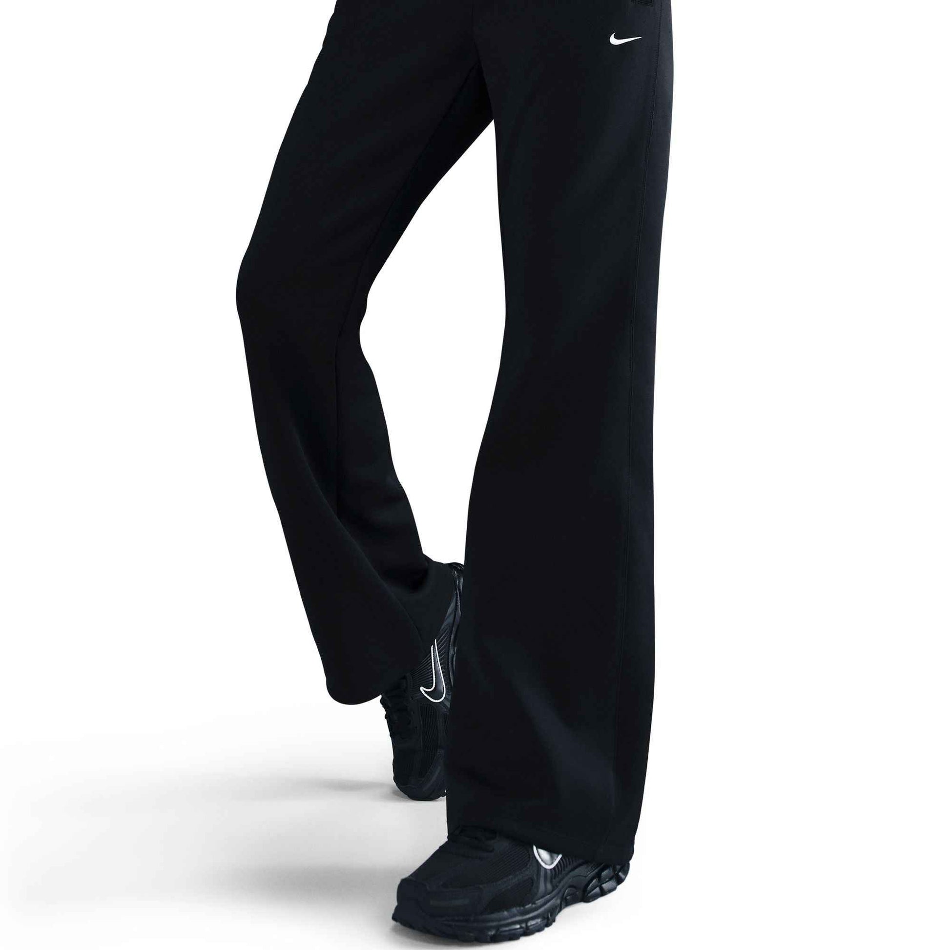 Nike Womens Mid Rise Slim Knit Trousers - Black