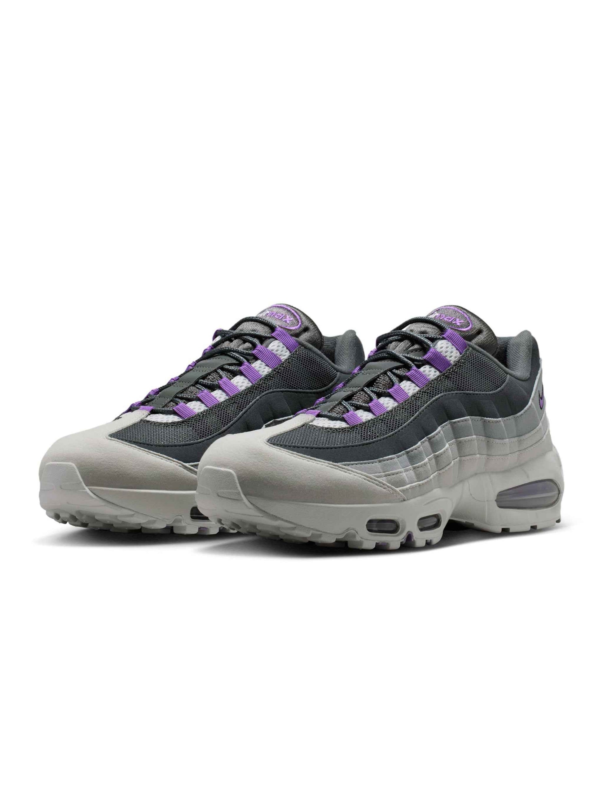 Nike Mens Air Max 95 Big Bubble OG - Photon Dust/Bright Violet