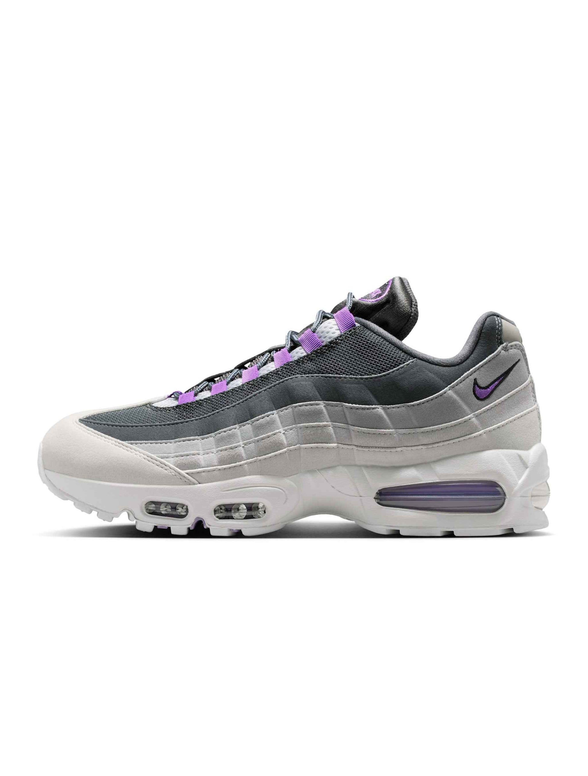 Nike Mens Air Max 95 Big Bubble OG - Photon Dust/Bright Violet