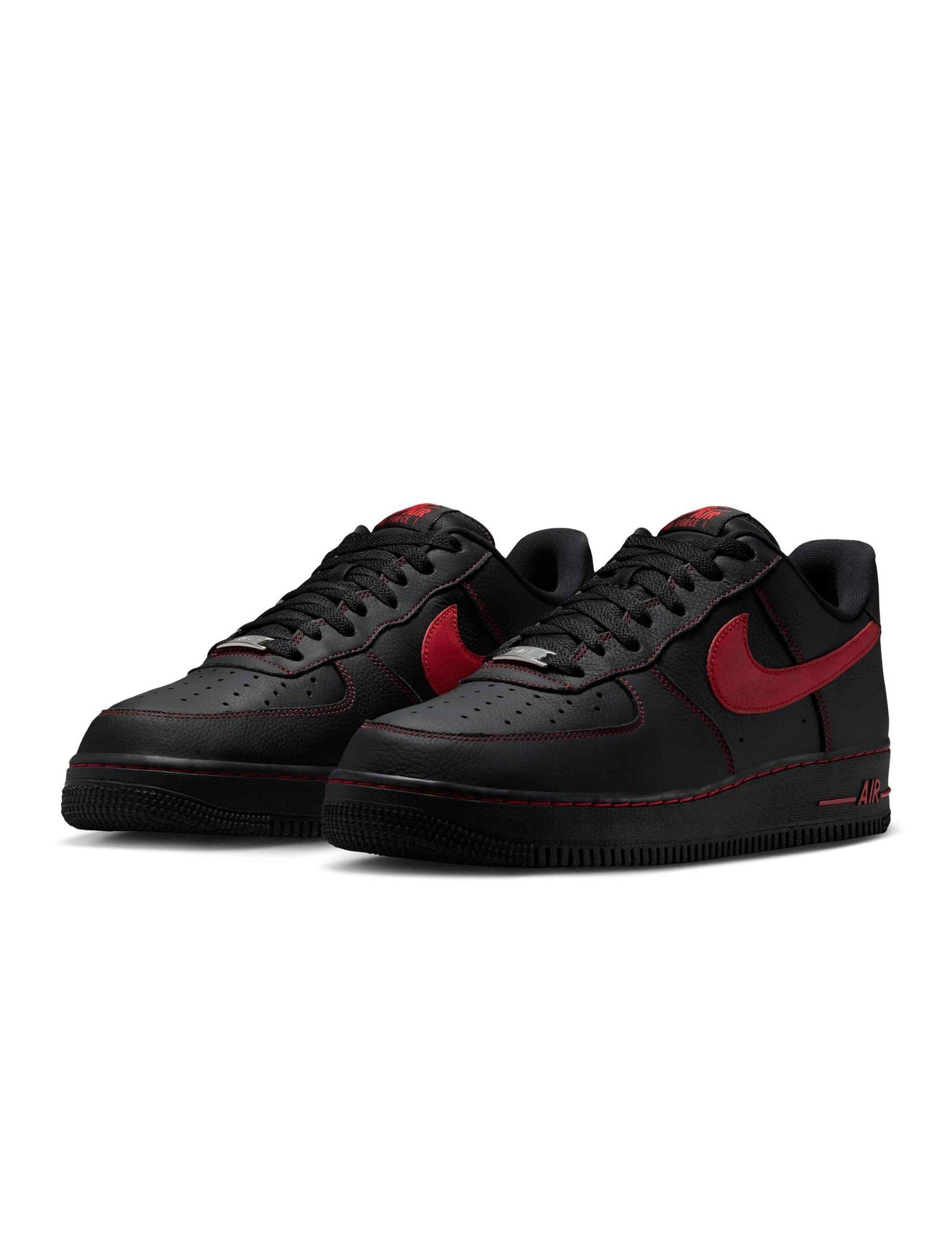 Nike Mens Air Force 1 '07 LV8 - Black/University Red