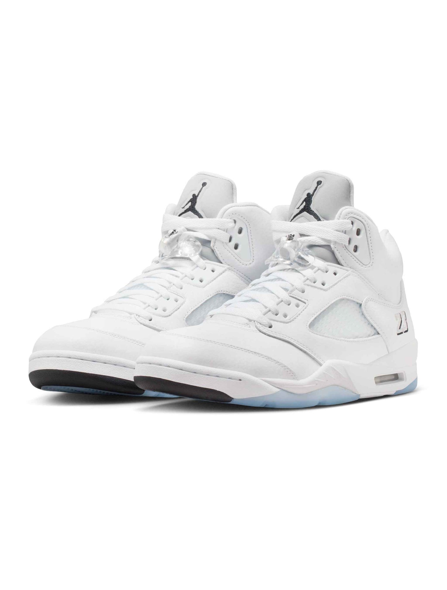 Air Jordan Mens 5 Retro - White Metallic