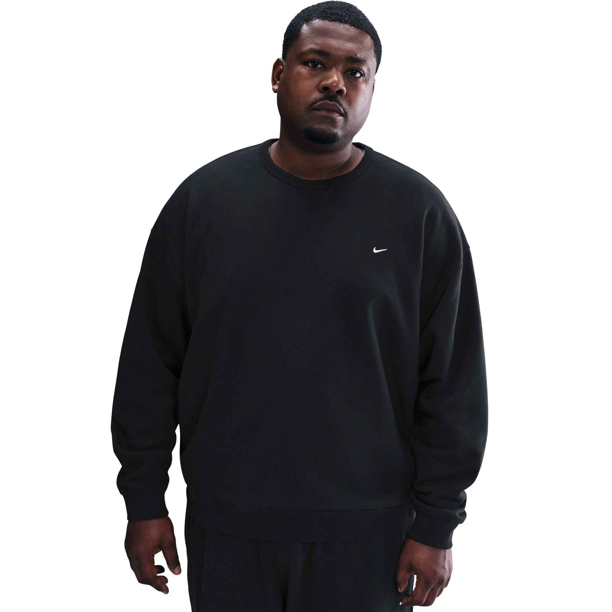 Nike Mens Solo Swoosh Crewneck - Black