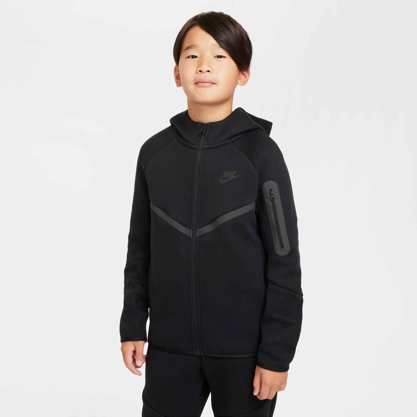 Nike Big Kids Tech Fleece Hoodie - Black