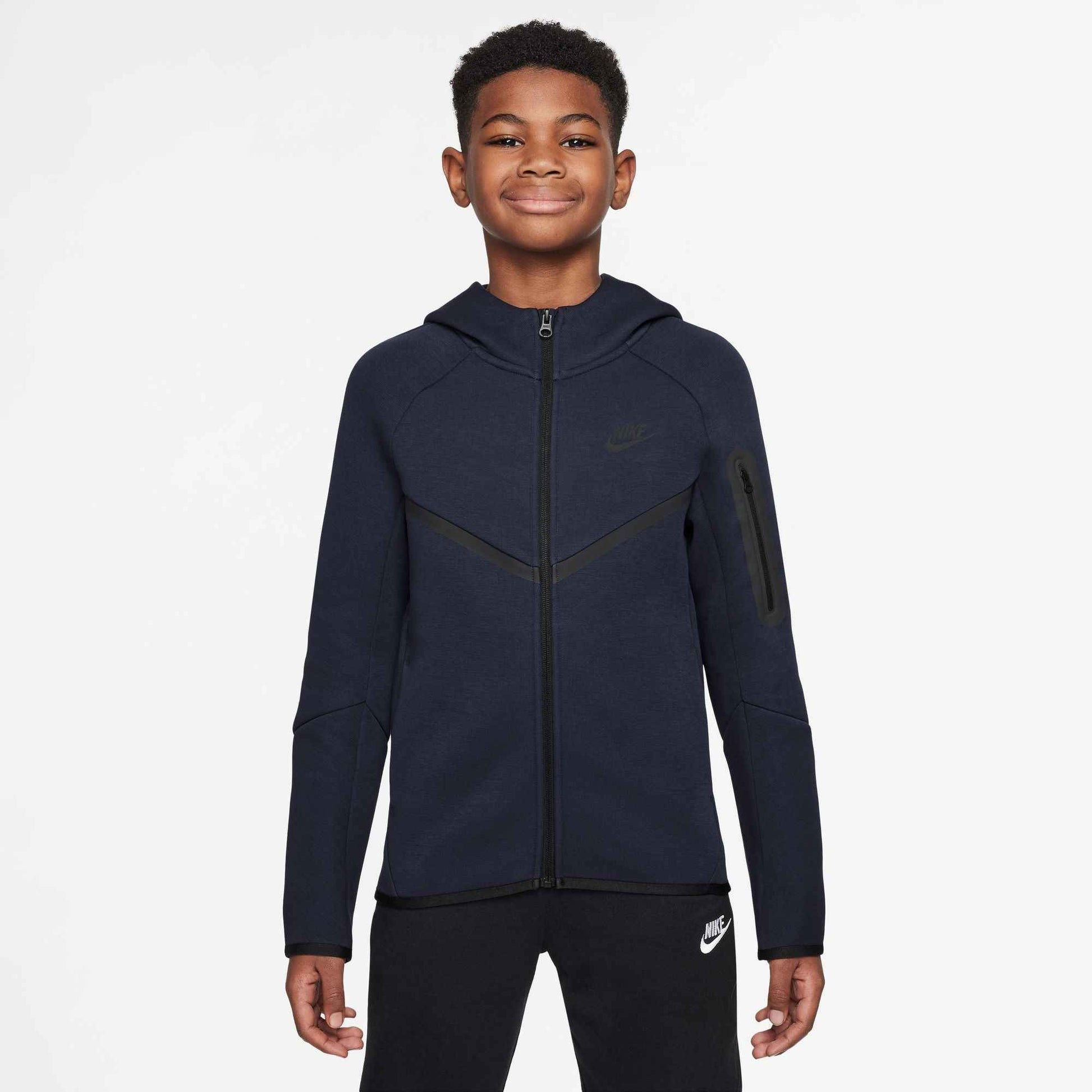 Nike Big Kids Sportswear Tech Fleece Hoodie - Obsidian