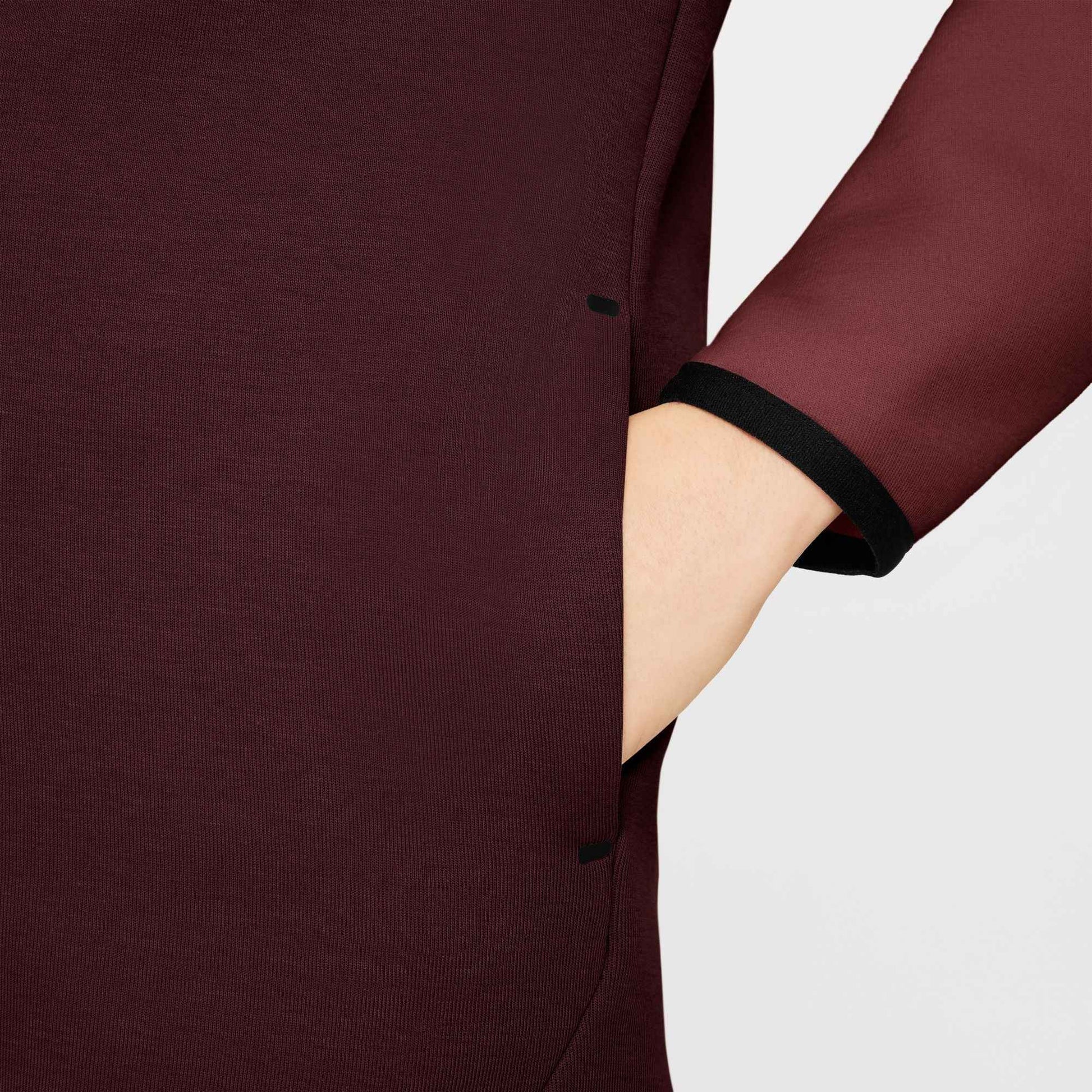 Nike Big Kids Sportswear Tech Fleece Hoodie - Burgundy Crush