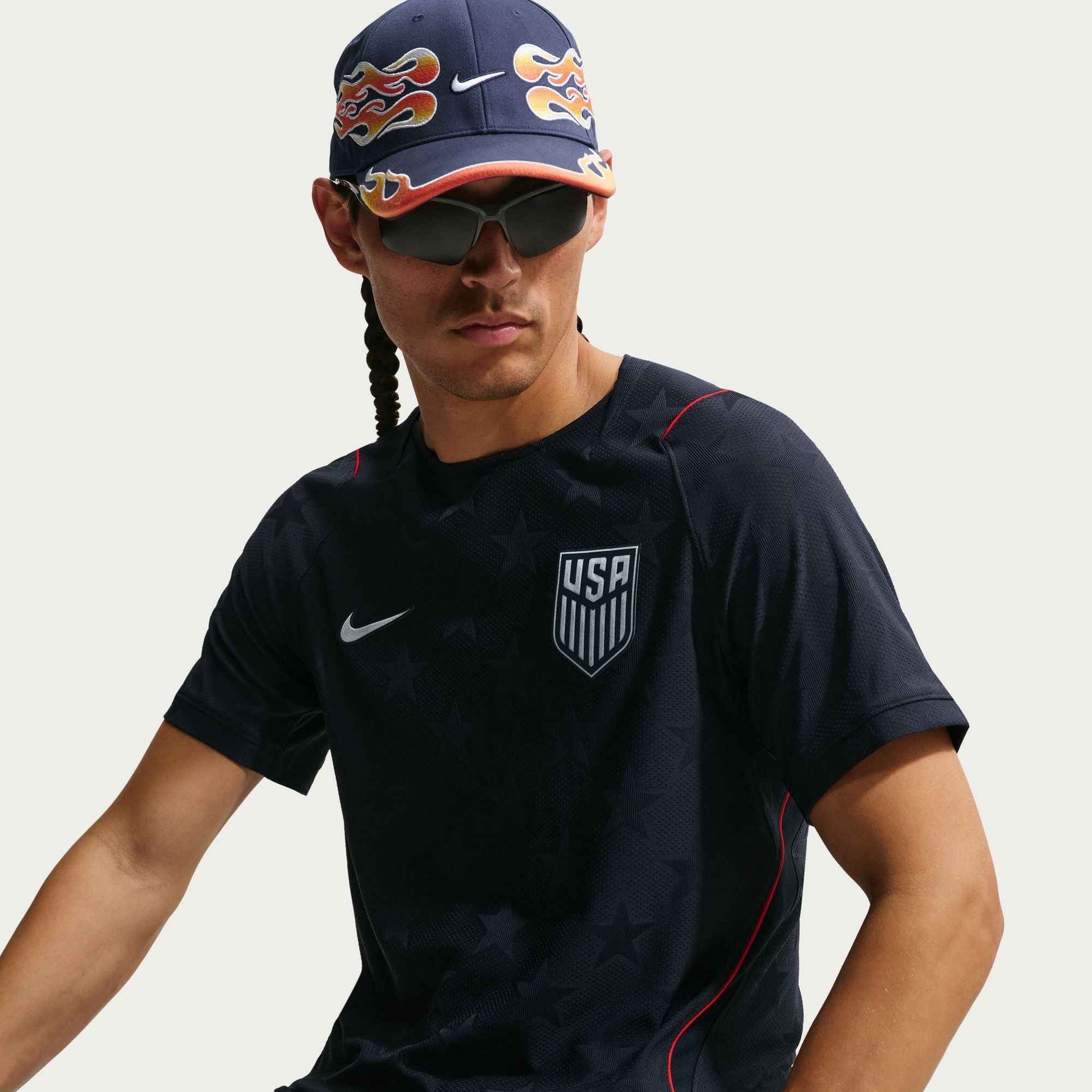 Nike Mens USMNT 2026/27 Match Away - Dark Obsidian