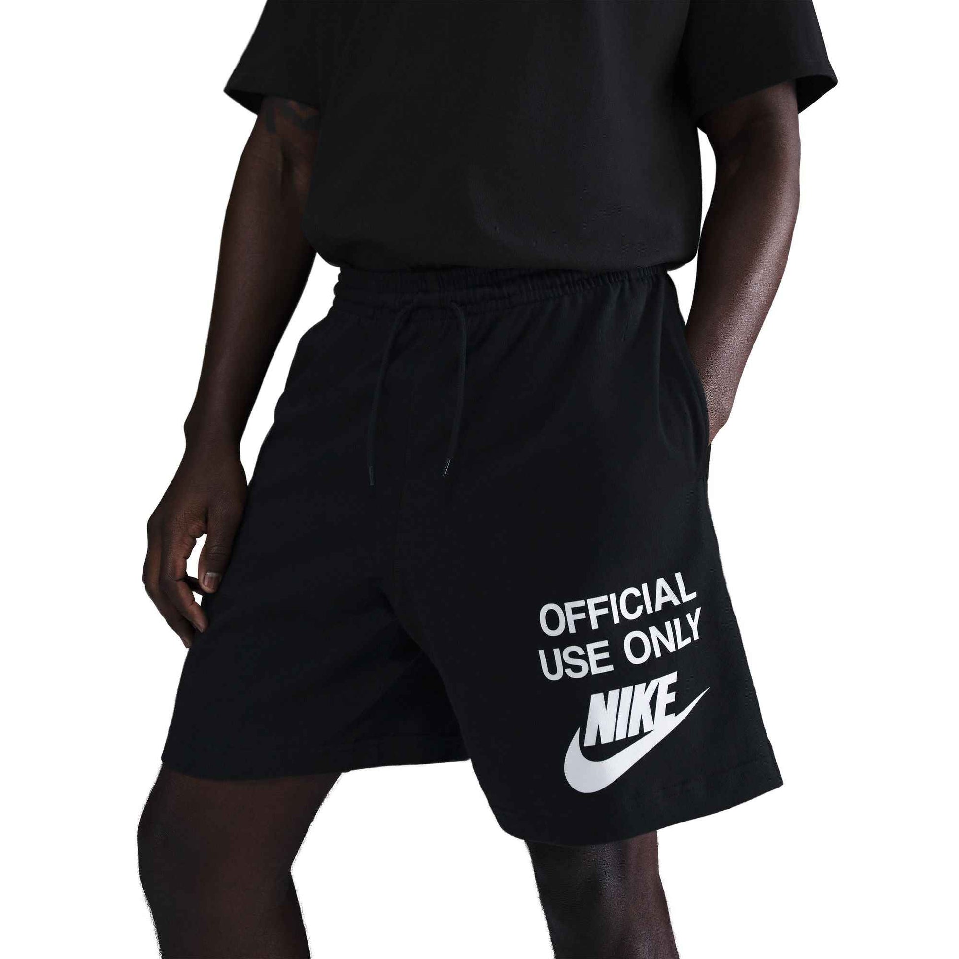 Nike Mens Club Knit Shorts - Black/White