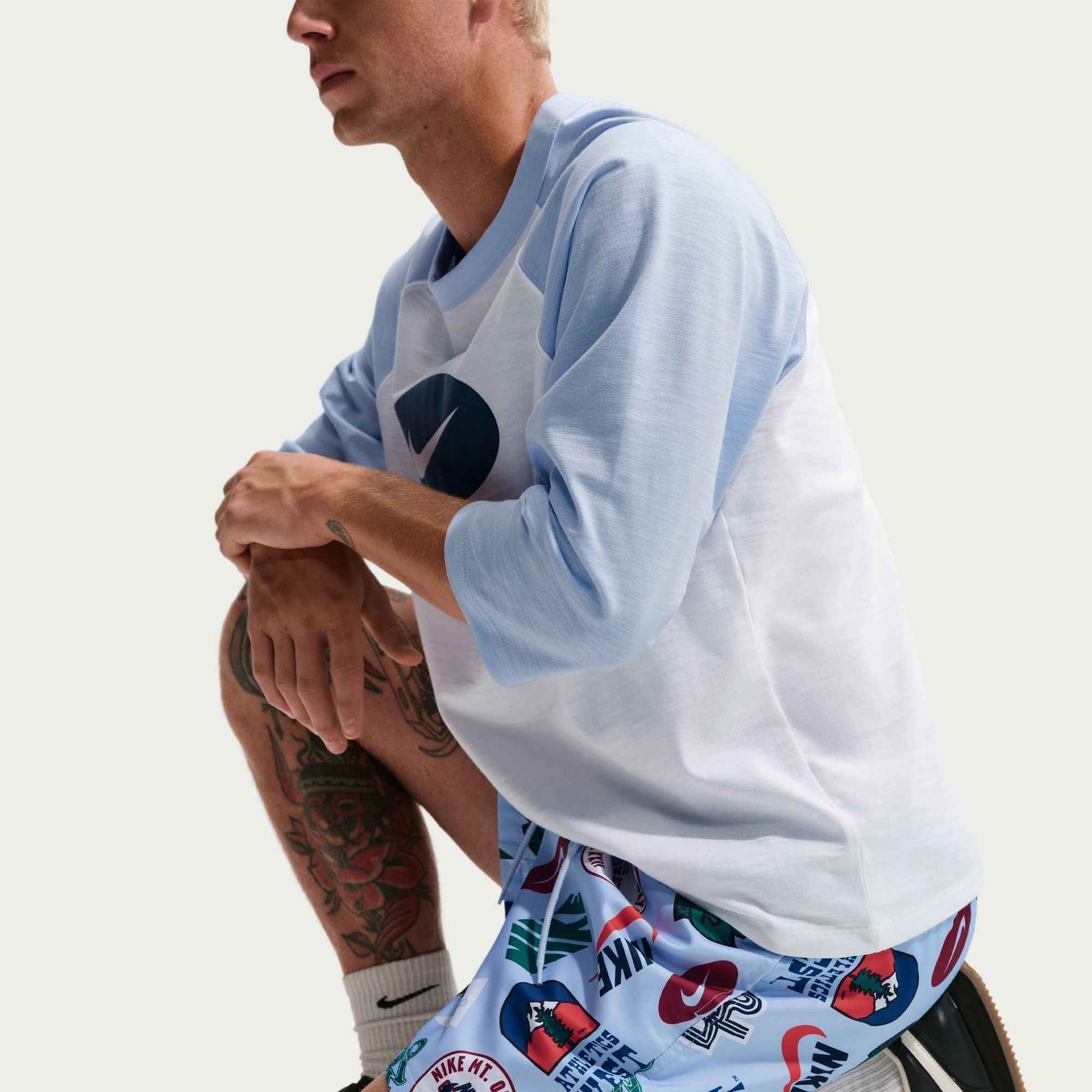 Nike Mens Sportwear Club Woven Flow Shorts - Hydrogen Blue