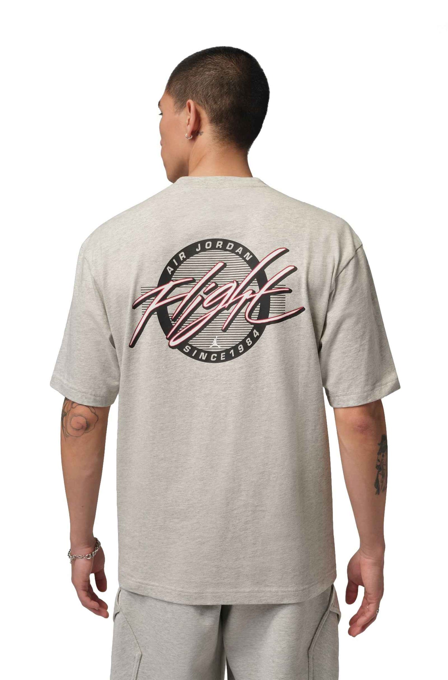 Air Jordan Mens Flight Tee - Grey Heather