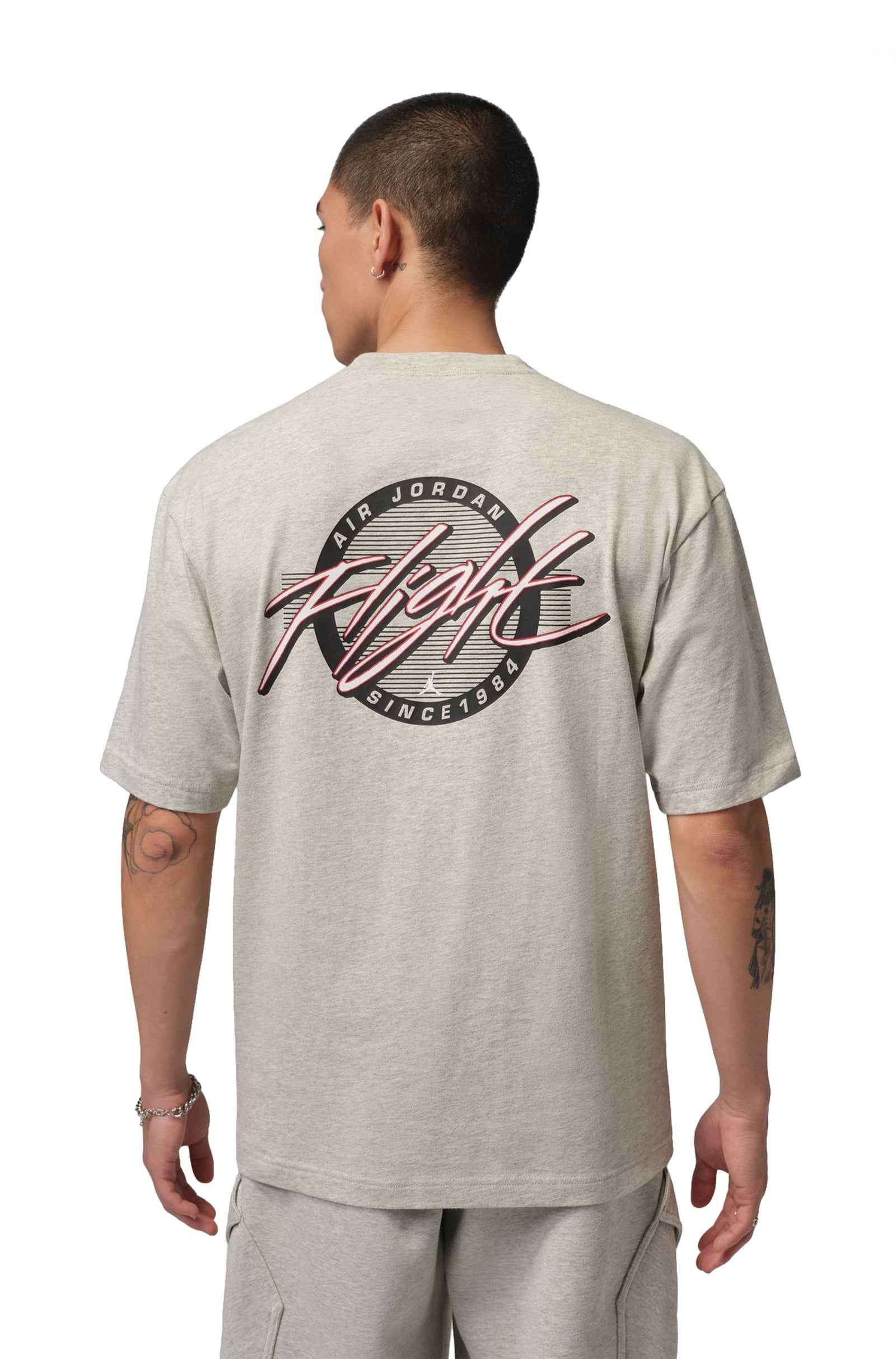Air Jordan Mens Flight Tee - Grey Heather