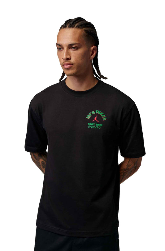Air Jordan Mens Pizza Graphic Tee - Black