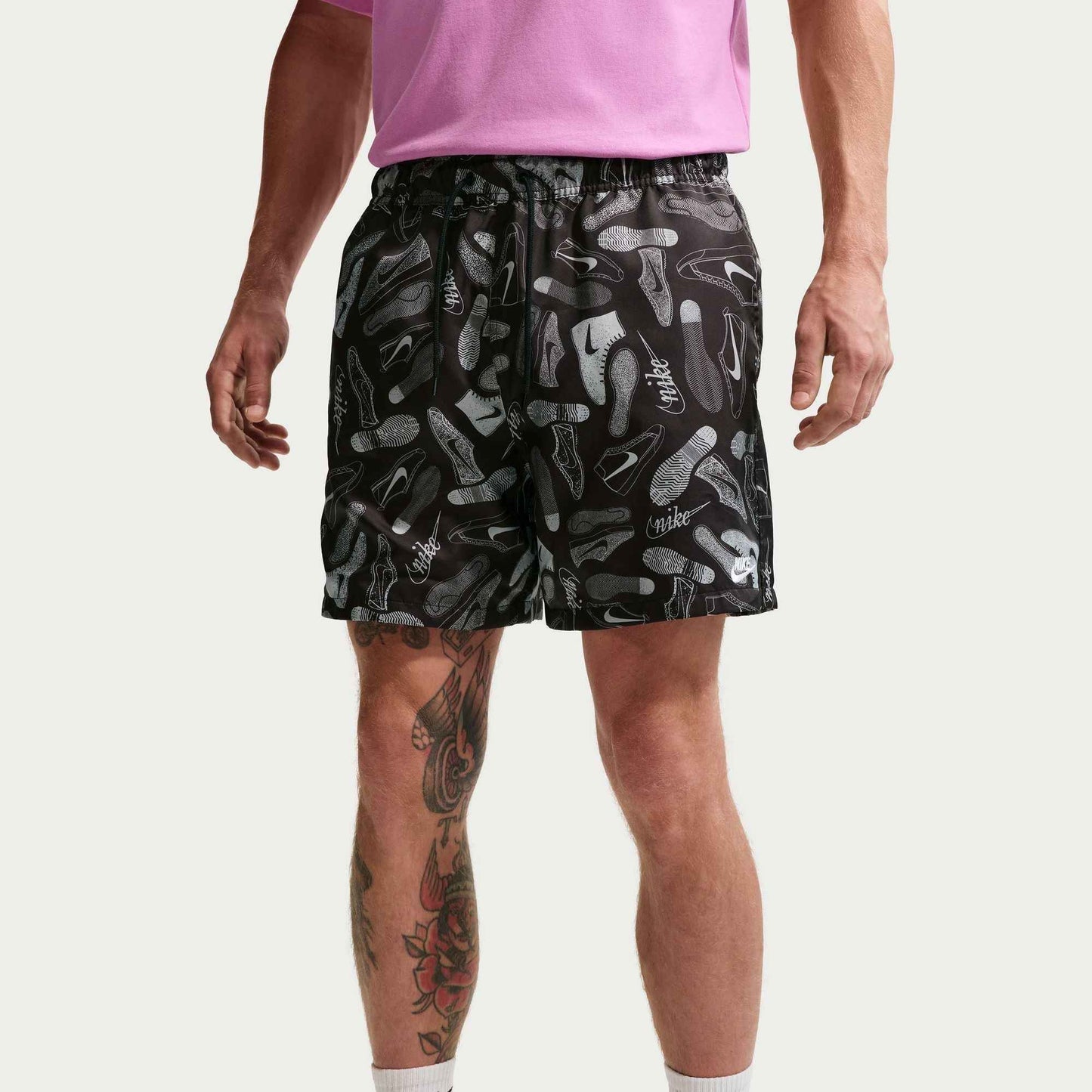 Nike Mens Sportswear Club Woven Shorts - Black/White