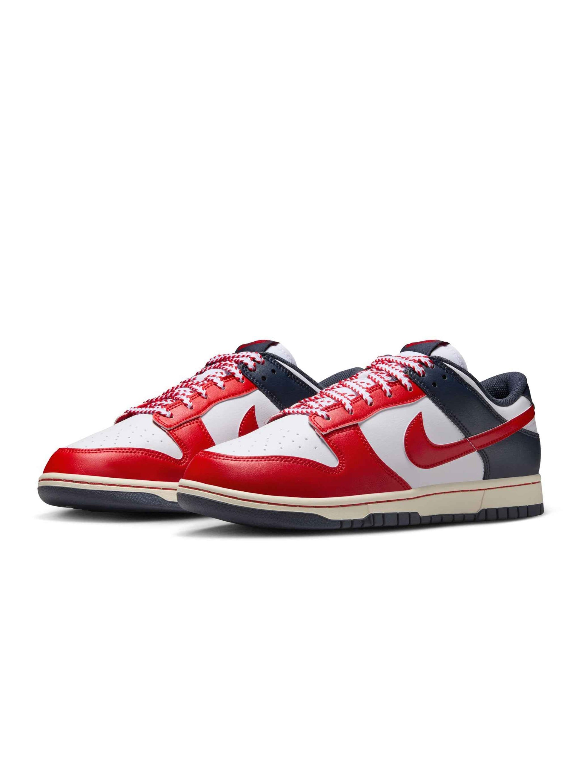 Nike Mens Dunk Low Retro  - White/University Red