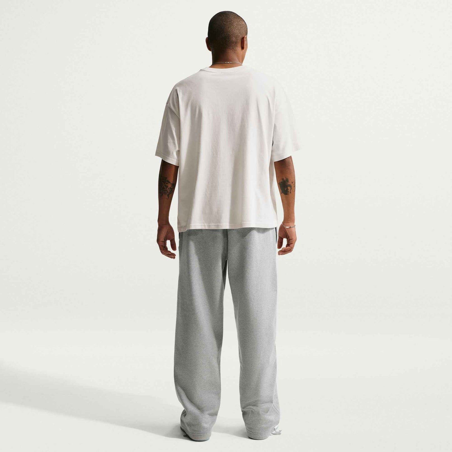 Nike Mens Solo Swoosh Joggers - Grey/White
