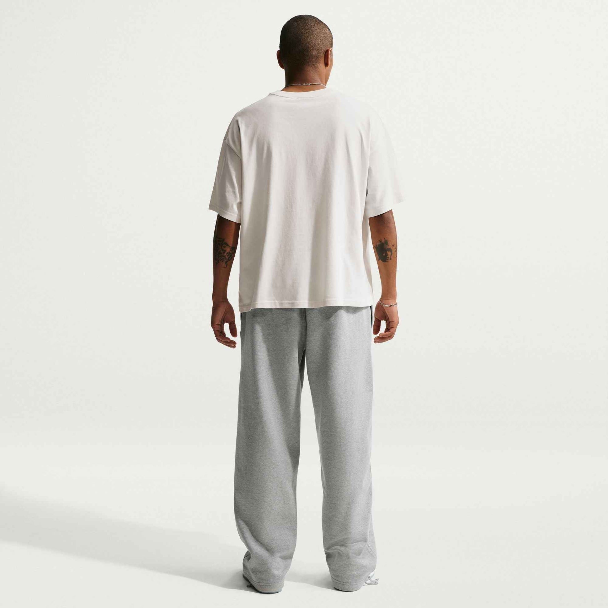 Nike Mens Solo Swoosh Joggers - Grey/White