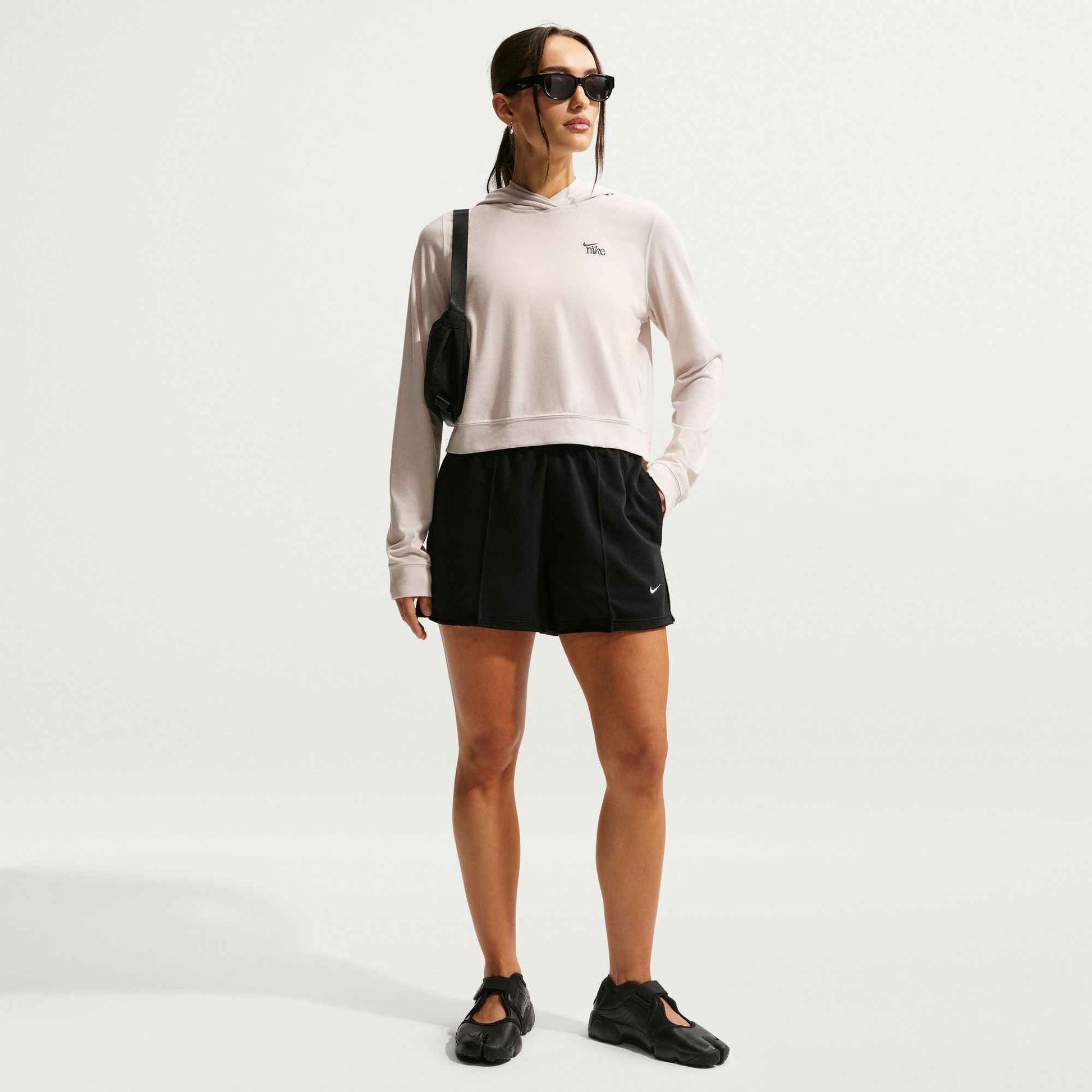 Nike Womens Sportswear Chill Knit Lightweight Hoodie - Light Orewood Brown