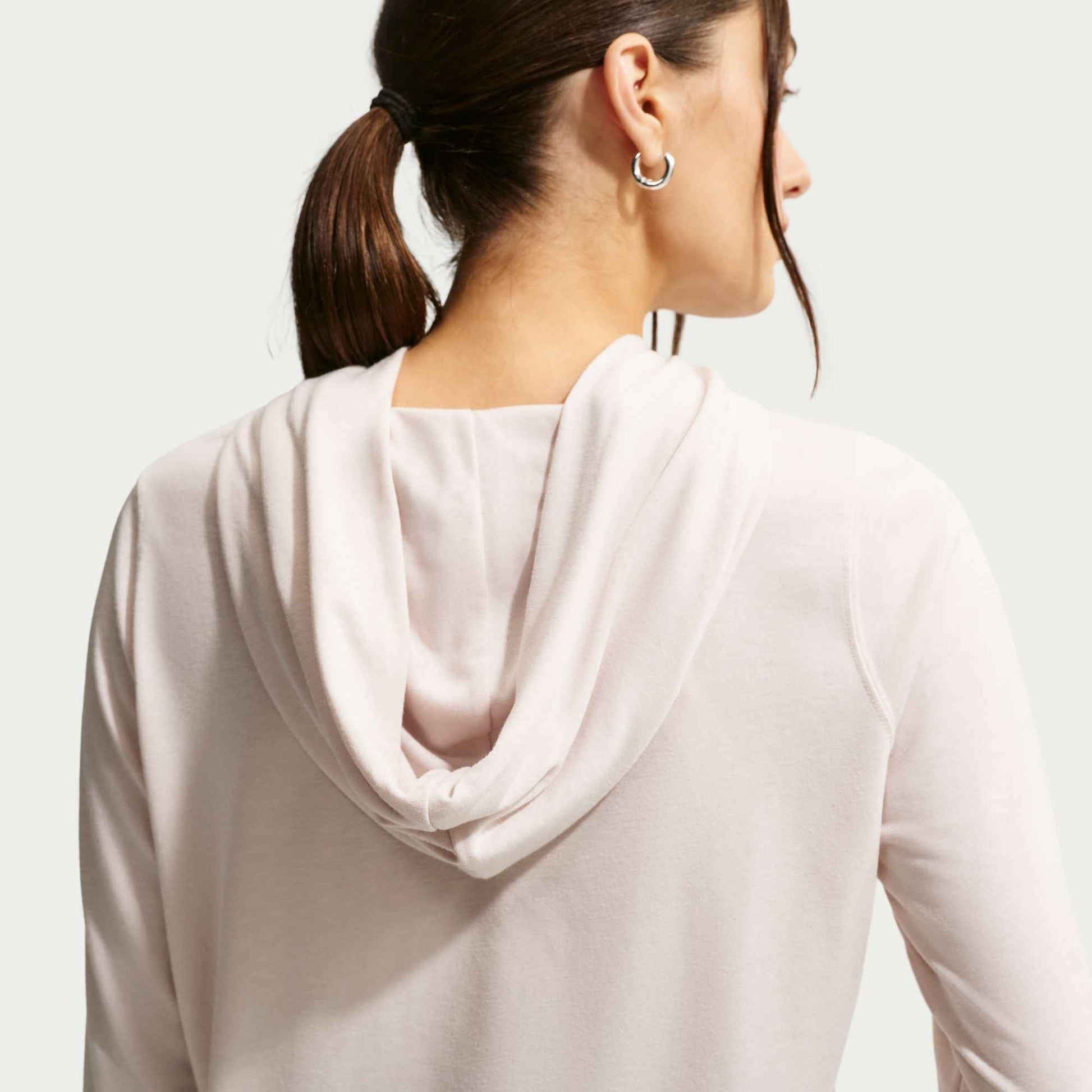 Nike Womens Sportswear Chill Knit Lightweight Hoodie - Light Orewood Brown