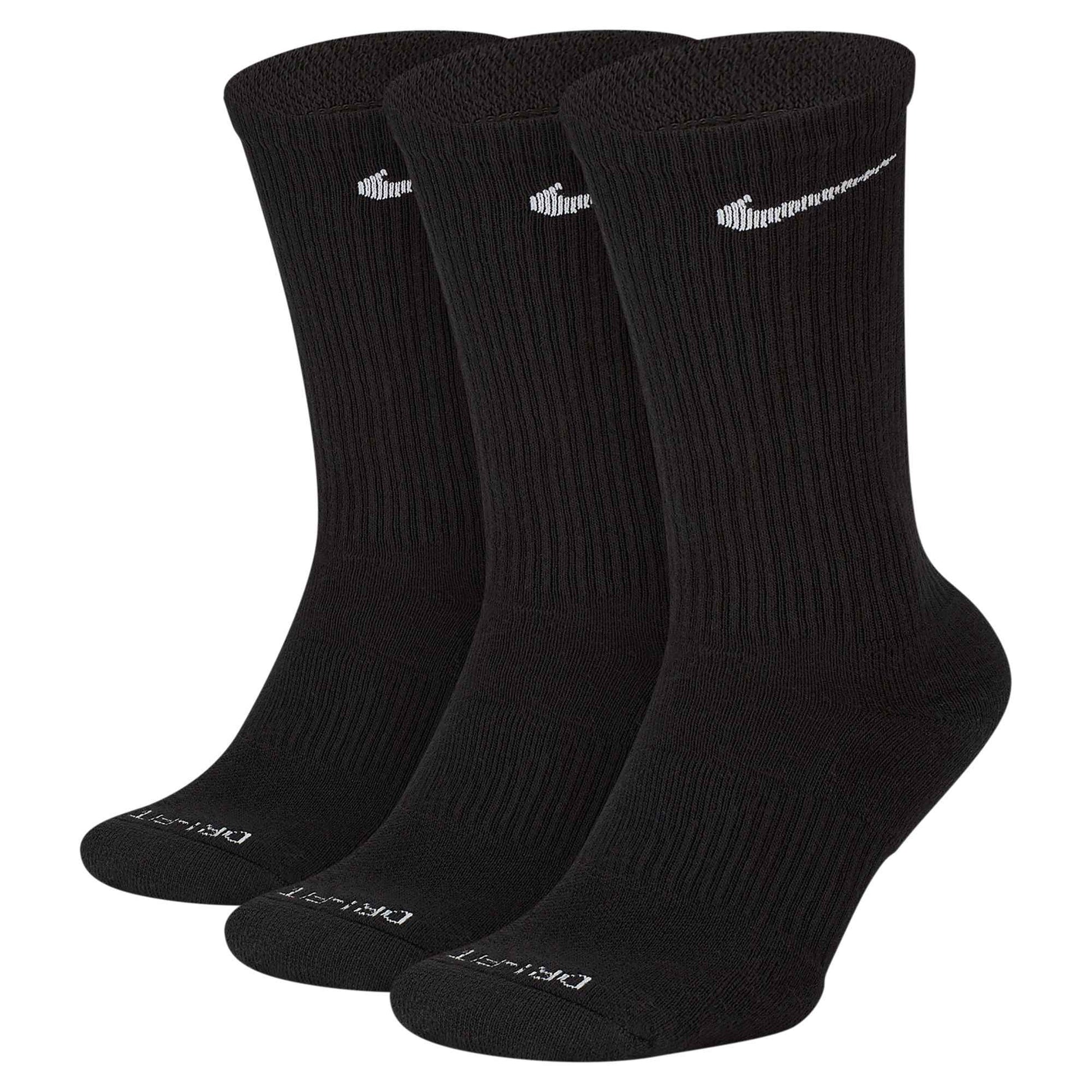 Nike 3-Pack Everyday Plus Cushioned Socks - Black