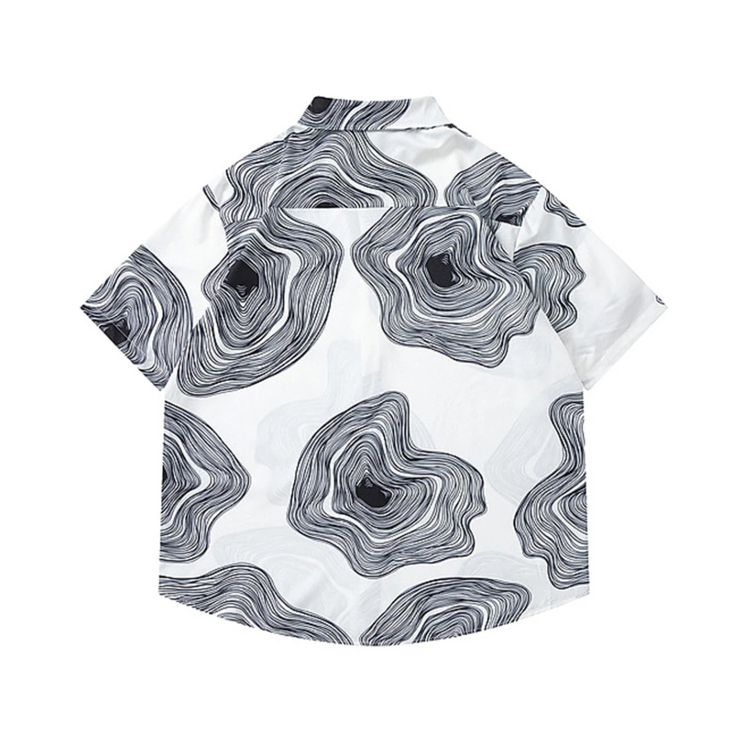 Abstract Swirl Button-Down Shirt