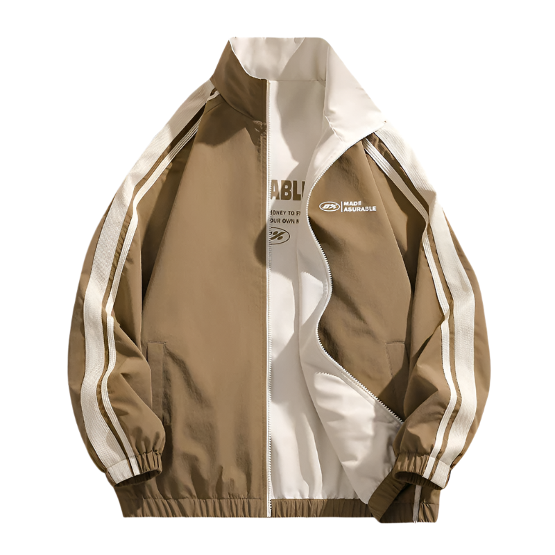 Reversible Loose Fit Zipper Jacket