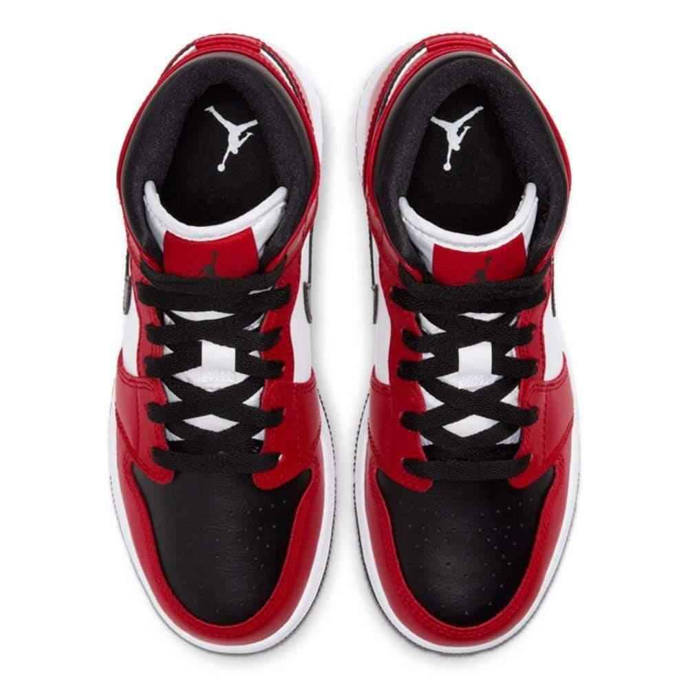 Air Jordan 1 Mid Chicago Black Toe GS SneakerNational