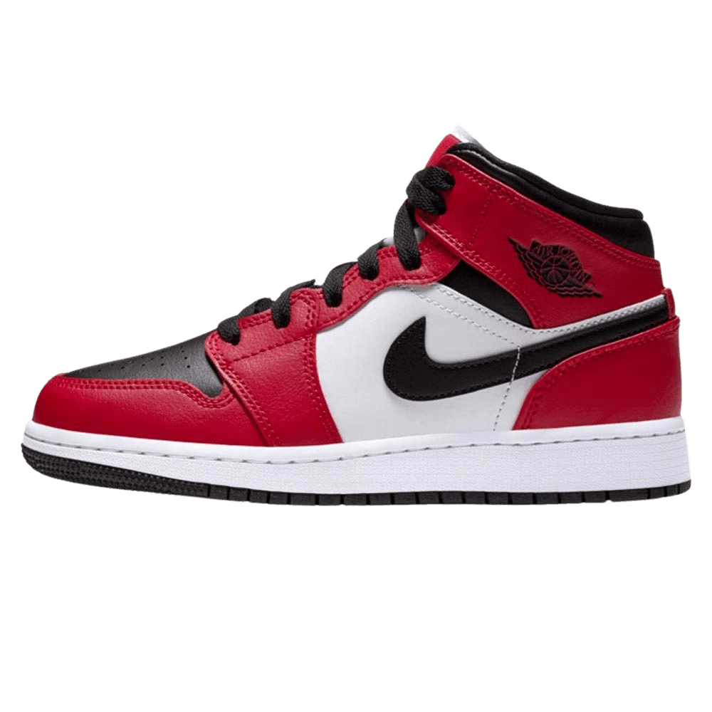 Air Jordan 1 Mid Chicago Black Toe GS SneakerNational