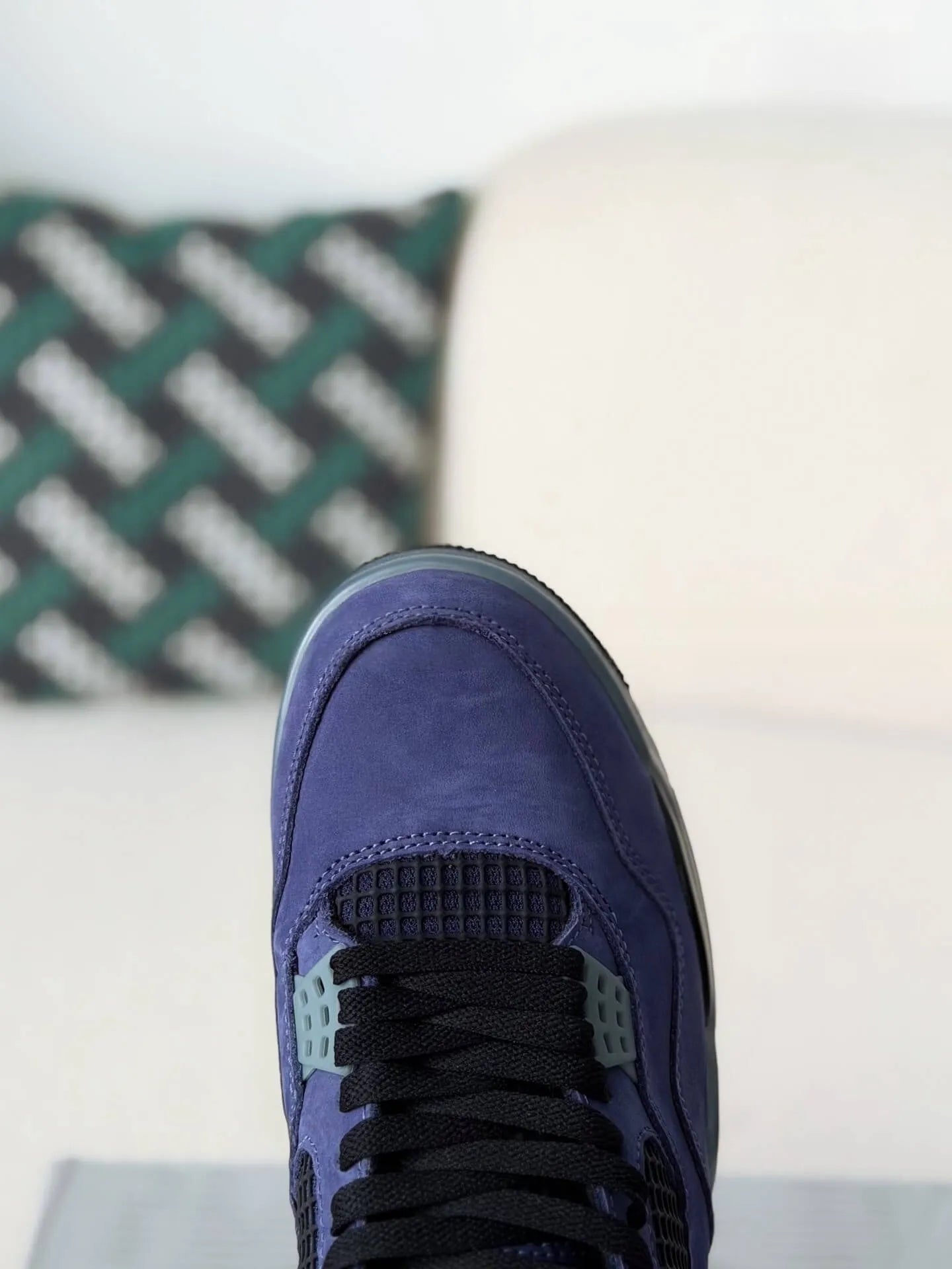 Air Jordan 4 Retro “Lakers” Sneakers – Purple, Gold, Black