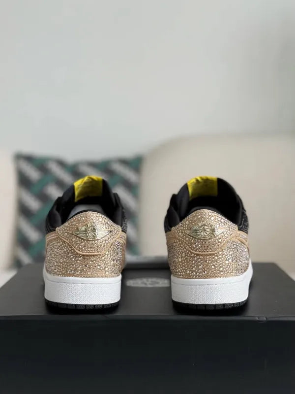 Air Jordan 1 Low “Gold Dust” Black & Gold