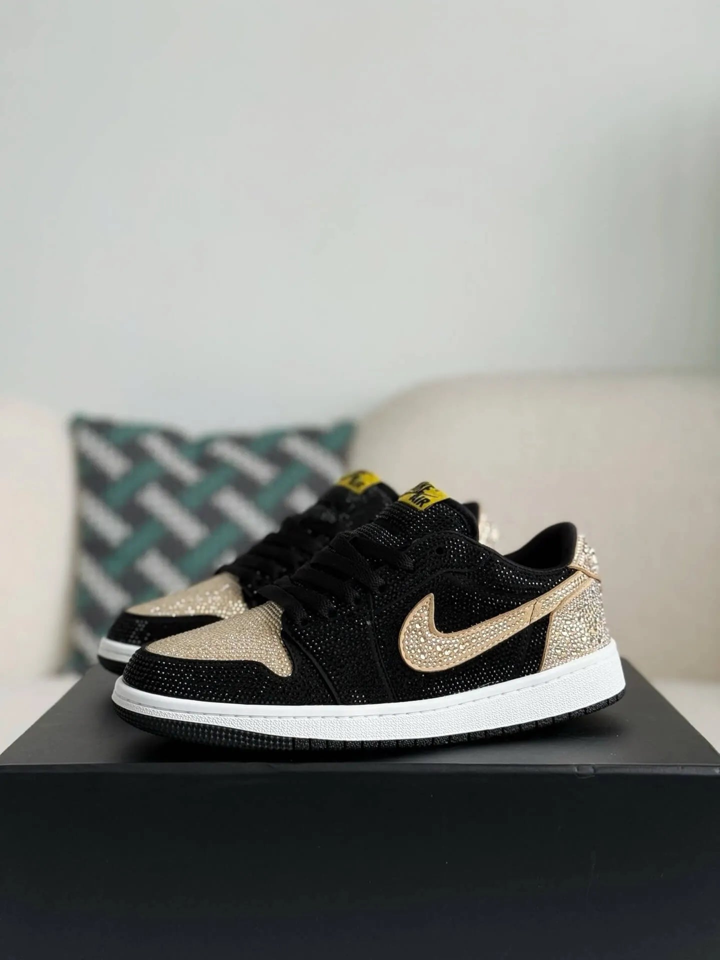 Air Jordan 1 Low “Gold Dust” Black & Gold