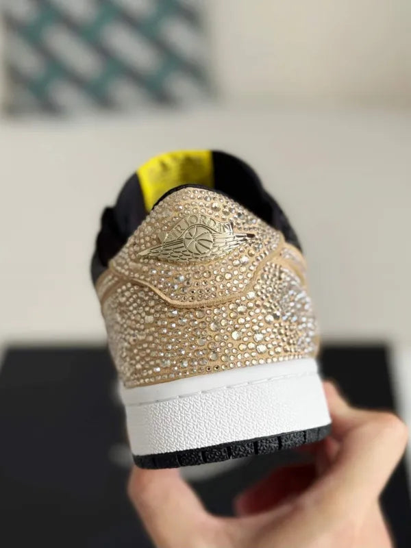 Air Jordan 1 Low “Gold Dust” Black & Gold