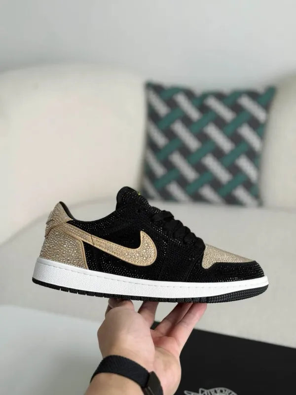 Air Jordan 1 Low “Gold Dust” Black & Gold
