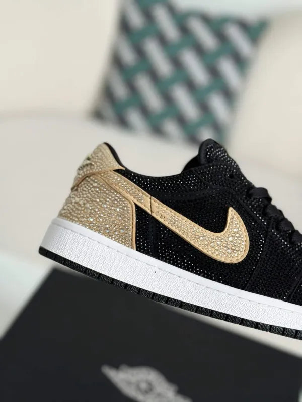 Air Jordan 1 Low “Gold Dust” Black & Gold