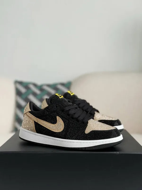 Air Jordan 1 Low “Gold Dust” Black & Gold