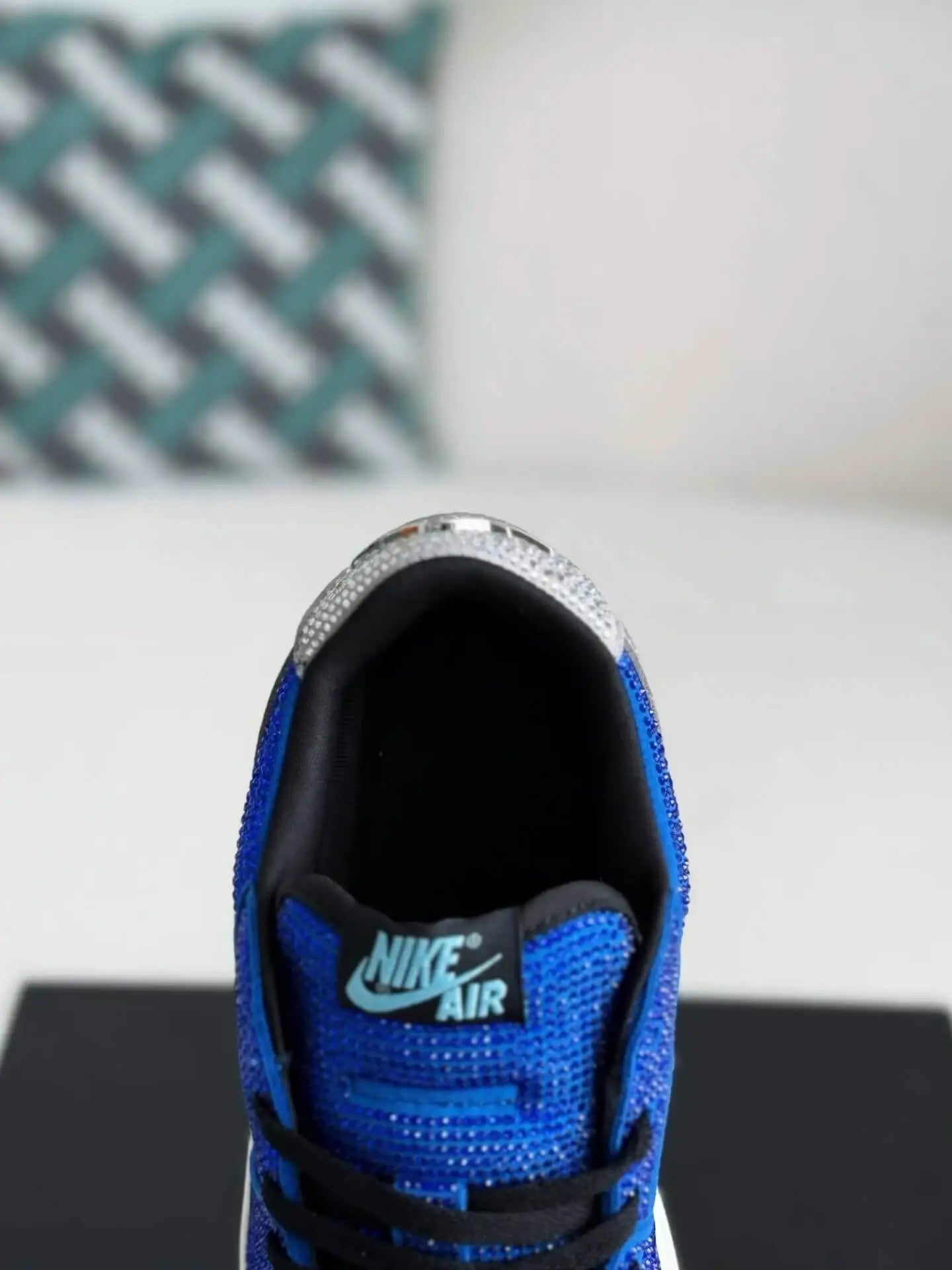 Air Jordan 1 Low “Royal Bling” Royal Blue & Silver rhinestones