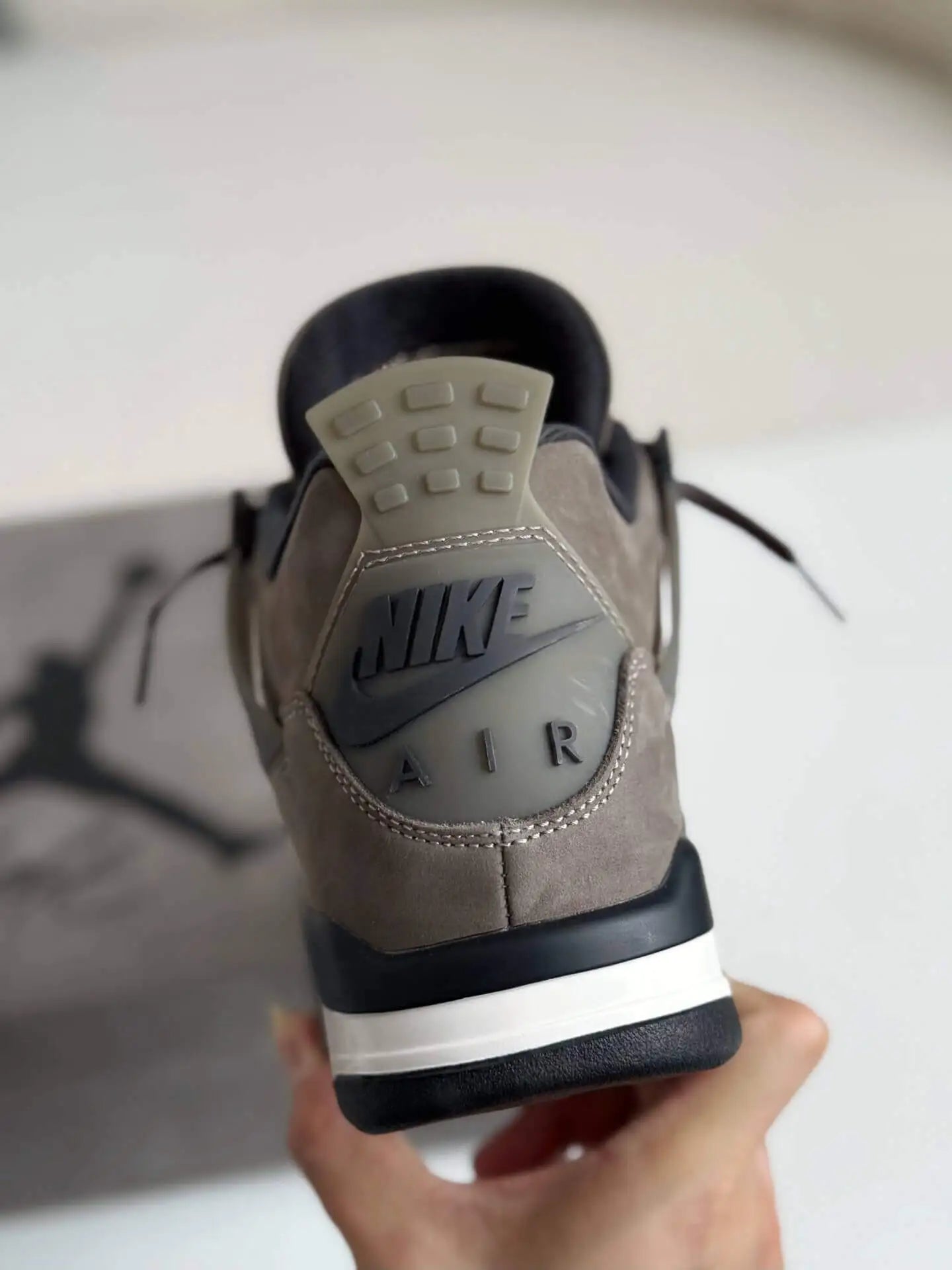 Air Jordan 4 Retro – Cave Stone – Stony Gray and Black