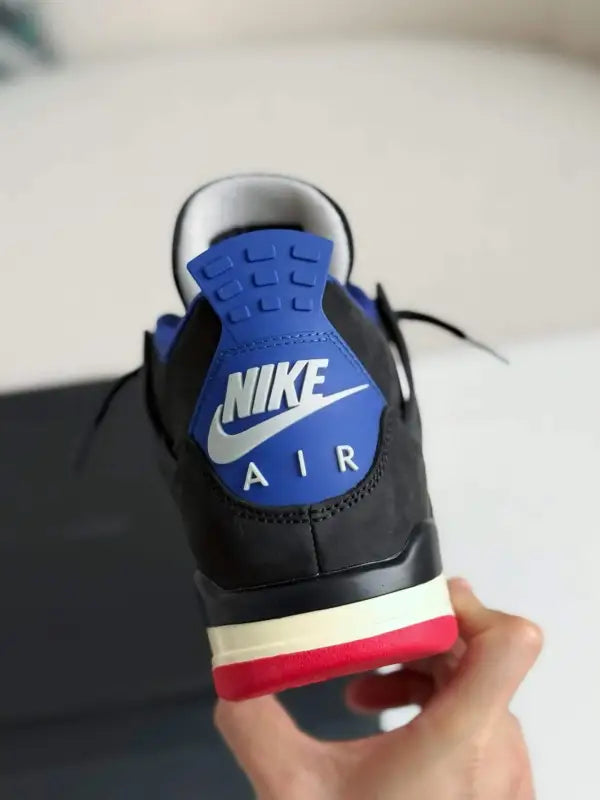Air Jordan 4 Retro ‘Rare Air’ in Black, Royal Blue, and Red