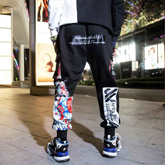 APE2883 Waves Artwork Joggers