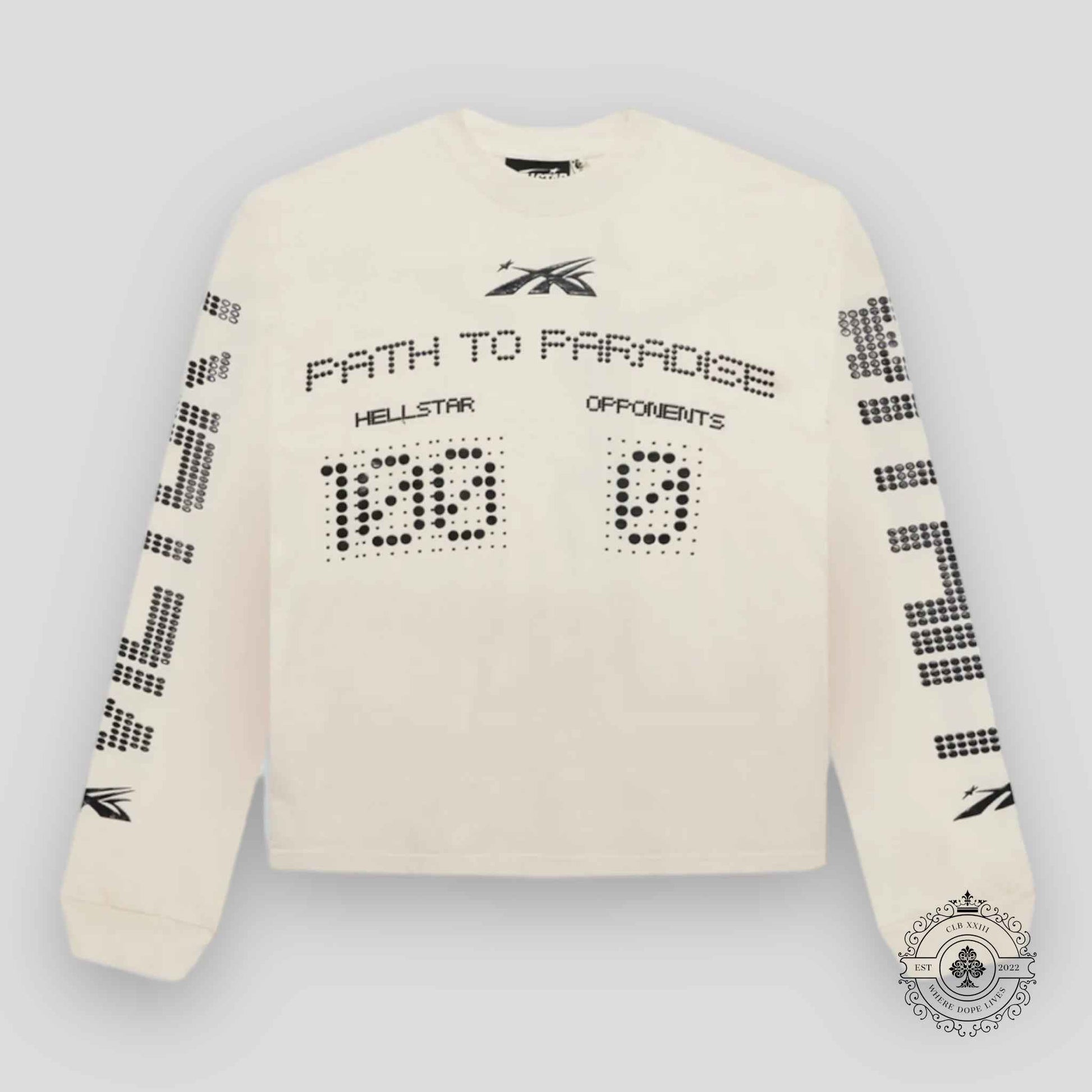 Hellstar Scoreboard L/S Shirt in White